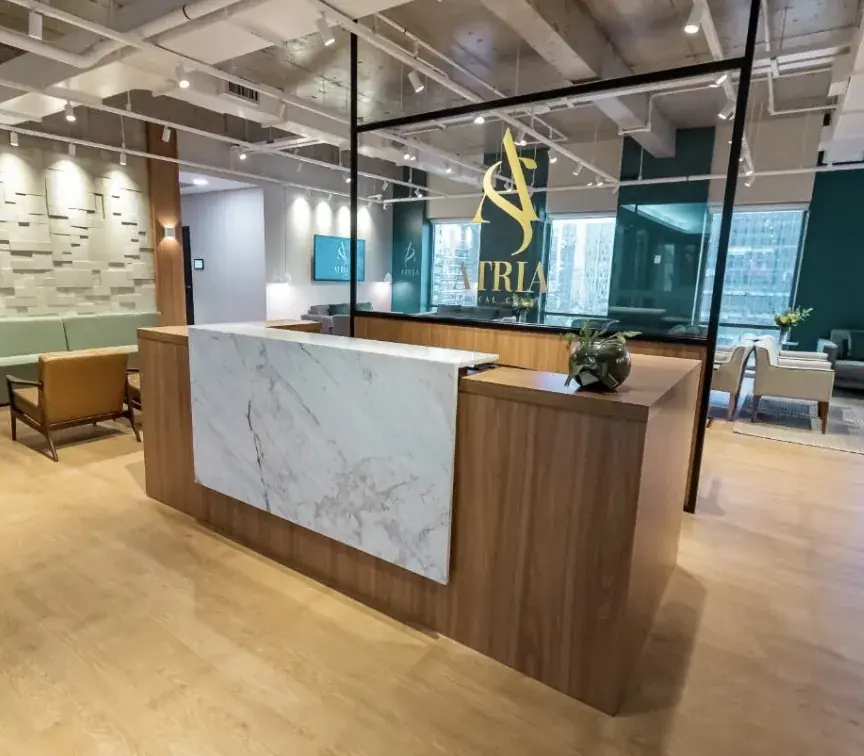 Recepção do Atria Medical Center